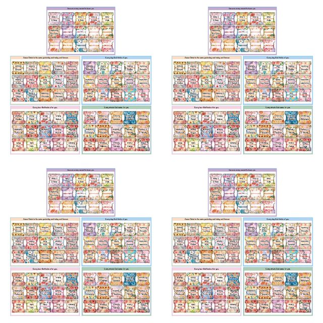 POINTERTECK 20pcs Laminated Bible Tabs (Large Print Easy To Read) Bible Journaling Supplies Bible Book Tabs Christian Gift Bible Index Tabs Easy To Read And Apply