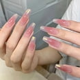 thumbnail image 2 of 24Pcs Press-On Nails French Manicure, Detachable False Nails, Minimalist Reusable Full Cover Acrylic Fingernails, Long-Lasting Artificial Nail Kit, 2 of 8