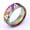 Color, variant on Unisex Stainless Steel Fashion Triangle Label Ring, Simple and Stylish Design for Everyday Wear