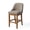 Khaki(Chenille), variant on Hawsaiy Bar Stool Set of 2, 26" Counter Height Bar Stools with Back, Upholstered Faux Leather Bar Chairs, Solid Wood Legs & Footrest, Kitchen Island Stools for Dining Room, Green