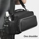 thumbnail image 2 of Soidarity Bolsa para asiento trasero de bicicleta, correa reflectante, marco resistente a desgarros, bolsa para sillín, portaequipajes, ropa, equipo de Ciclismo Soidarity OD027437-00, 2 of 6