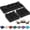 Black, variant on 44 x 19 x 4 Inch Outdoor Bench Cushion Set of 3 Waterproof Tufted 1 Patio Loveseat Cushions and 2 Square Chair Seat Pad for Outdoor Furniture Couch Swing Sofa Wicker Settee(Black)