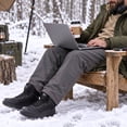 thumbnail image 6 of Ecetana Men's Winter Snow Boots Waterproof Warm Faux Fur Lined Durable Boot Anti Slip Outdoor Warm Climbing Shoes, 6 of 6