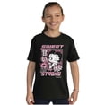 thumbnail image 5 of Kanji Betty Boop Sweet But Strong Girls Kids T Shirt Tees Teen Brisco Brands S, 5 of 6