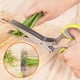 thumbnail image 2 of Tijeras para hierbas, tijeras de cocina con hojas de acero inoxidable para picar hierbas aromáticas, 100 % aptas para alimentos y fáciles de limpiar, aptas para lavavajillas para la cocina, 1 paquete, 2 of 5
