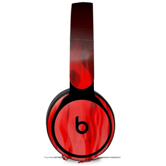 Skin Decal Wrap works with Original Beats Solo Pro Headphones Fire Red Skin Only BEATS NOT INCLUDED