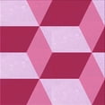 thumbnail image 1 of Ahgly Company Machine Washable Indoor Square Transitional Pastel Purple Pink Area Rugs, 5' Square, 1 of 7