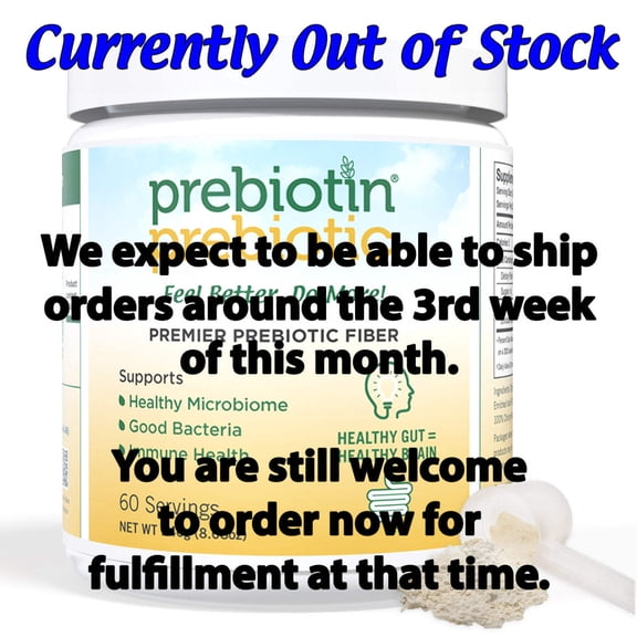 Prebiotin Premier Prebiotic Fiber, 8.68 oz, 60 servings