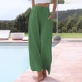 thumbnail image 6 of Clearance! sweatpants women womens sweatpants Women'S Solid Color Casual Fashion Cotton And Linen Drawstring Slacks For Women clearance item Green3, 6 of 6