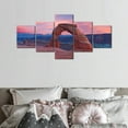 thumbnail image 4 of TISHIRON 5PCS Framed Canvas Wall Art Set,50"x24"Arches at Sunset Canvas Art Decor, 4 of 7