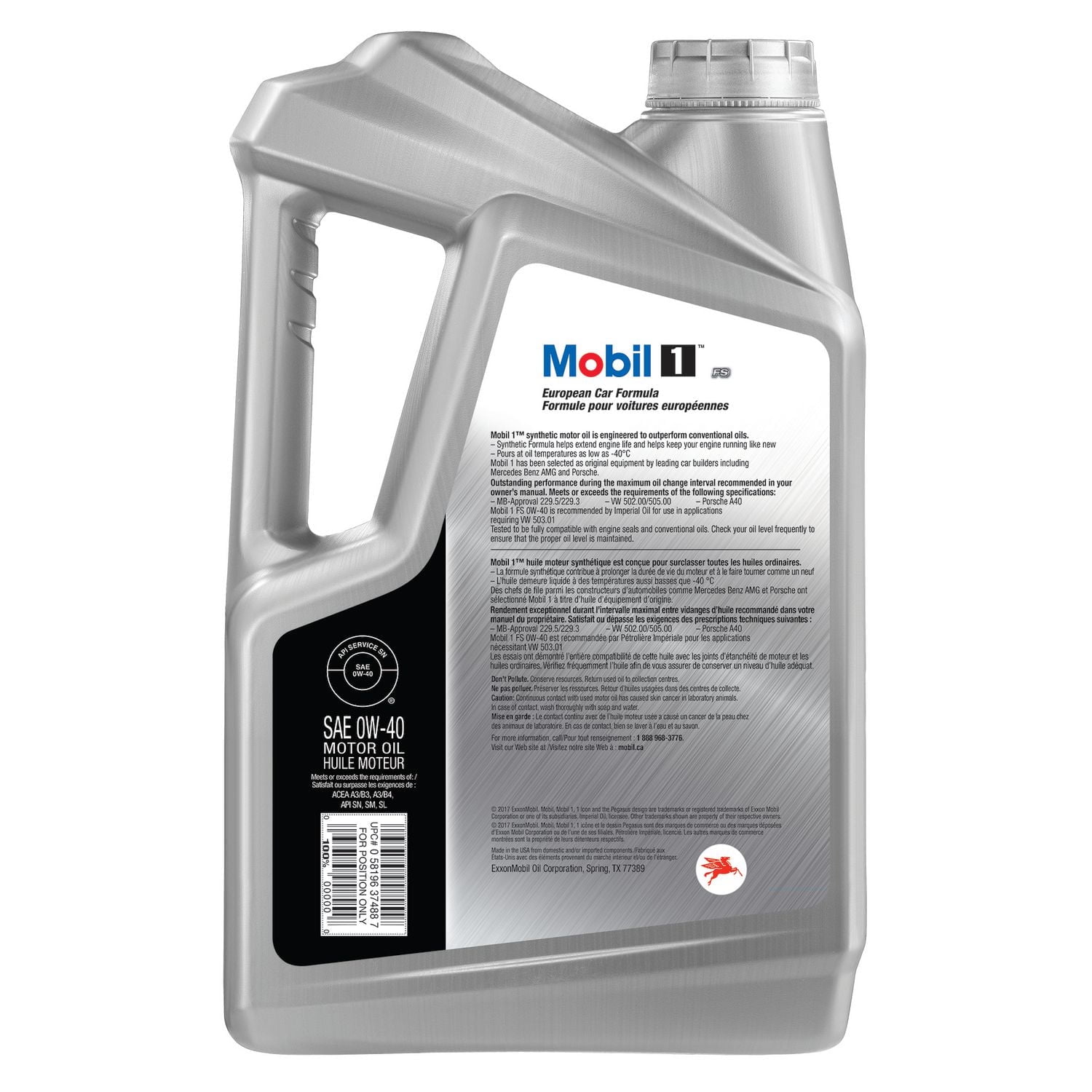 Mobil1 FS 0W-40 8U.S.Qt (モービル1　0W-40） Mobil 1™ 0W-40