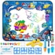 thumbnail image 1 of Water Doodle Mat, Kids Large Aqua Coloring Mat, Mess Free Drawing Mat con colores de neón, juguete educativo para niños de 2 3 4 5 años, niños pequeños, niños, niñas kaili Sencillez, 1 of 5