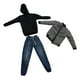 thumbnail image 2 of Figura masculina a escala 1/6, ropa, chaqueta y pantalones, ropa para muñecas, uniforme de moda. gris, 2 of 9