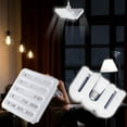 thumbnail image 1 of LED Foldable Garage Light | E27 Screw Base Bulb | High Power Energy Saving Lamp | Super Bright Adjustable Workshop Lighting | Wide Coverage Area | 1 Pack, 1 of 4