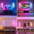 thumbnail image 4 of DONGPAI 2 Pack Wall Sconces for Living Room, Battery Powered Wireless LED Wall Lights with Remote Control Linen Shade Wall Lamp for Living Room Bedroom Hallway Stairway, 4 of 8