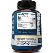 NutriFlair Fish Oil Omega 3 Supplement for Brain and Heart Health 180 Softgels
