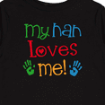 thumbnail image 4 of Inktastic My Nan Loves Me Gift Boys or Girls Long Sleeve Toddler T-Shirt, 4 of 5