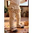 thumbnail image 6 of RUINIXCW Baby Girl Ruffle Pants 2 Pack Cute Solid Color Elastic Waist Trousers, 6 of 9