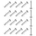 thumbnail image 1 of Uxcell 20-Pack Pasadores de Clevis de un Solo Orificio, M5 x 25mm Pasadores de Clevis de Cabeza Plana de Acero Inoxidable 304, 1 of 1