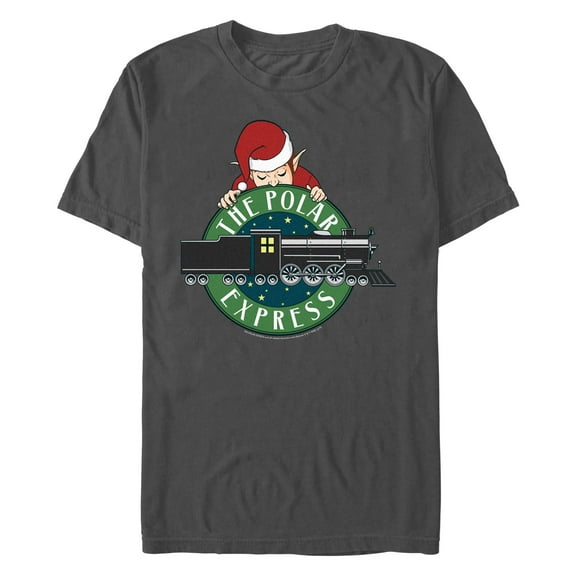 Men's Polar Express Elf Badge Graphic T-Shirt