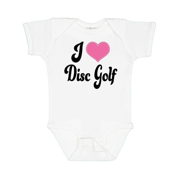 Inktastic I Love Disc Golf Boys or Girls Baby Bodysuit
