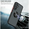 thumbnail image 3 of For Samsung Galaxy A35 5G / SM-A356 Impact Metal Ring Holder Stand Magnetic Car Mount Protective Hybrid Case Cover Blue, 3 of 3
