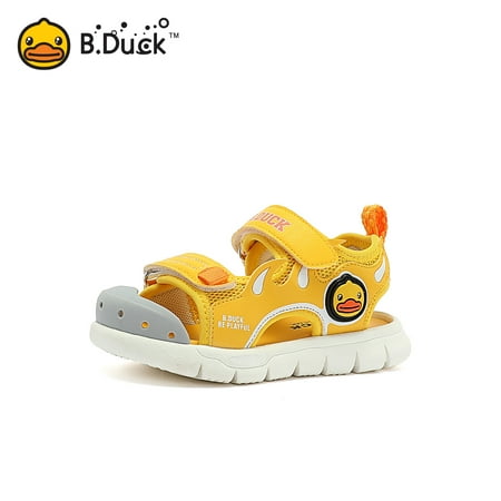 

B.Duck Boys Girls Sandals Cartoon Duck Design Soft Sole Anti Slip Closed Toe Lightweight Breathable Beach Shoes