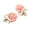 Pink, variant on UDIYO 1 Pair Ear Stud Rose Flower Shape Versatile Alloy Faux Pearl Rhinestone Rose Earrings for Women