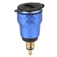thumbnail image 4 of Enchufe del cargador del puerto USB de la motocicleta de 12V-24V con pantalla LED enchufe de la UE azul Jadeshay A, 4 of 8