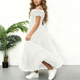 thumbnail image 4 of ITSAME Girls Formal Dress Sequin Embroidery Tiered Ruffle Puffy Tulle Wedding Birthday Pageant Gown White Size 7-8, 4 of 6