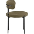 thumbnail image 5 of Meridian Furniture Beacon Olive Green Boucle Fabric Dining Chair (Set of 2), 5 of 8
