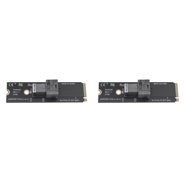 Tarjeta Convertidora M.2 NVME A U.2 Mkey PCIeX4 PCIe SFF8643 (horizontal)