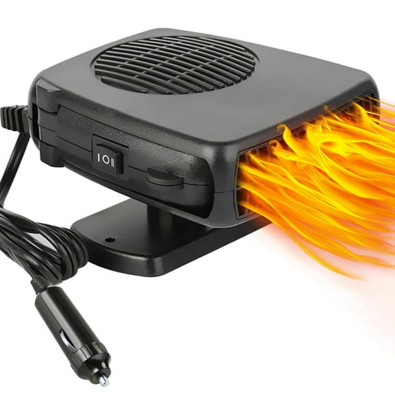 12V Car Heater Winter Car Defogger Kit- Auto Heater 150W Car Defroster That Plug into Cigarette Lighter Car Defroster, 2 in 1 Fast Heating/Cooling Car Demister for Small Car