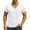 White, variant on Men's Solid Color V-Neck T-Shirt Short Sleeve Casual Top Soft & Lightweight For Spring And Summer Daily Wear Basic Clothing,Black,XXXL