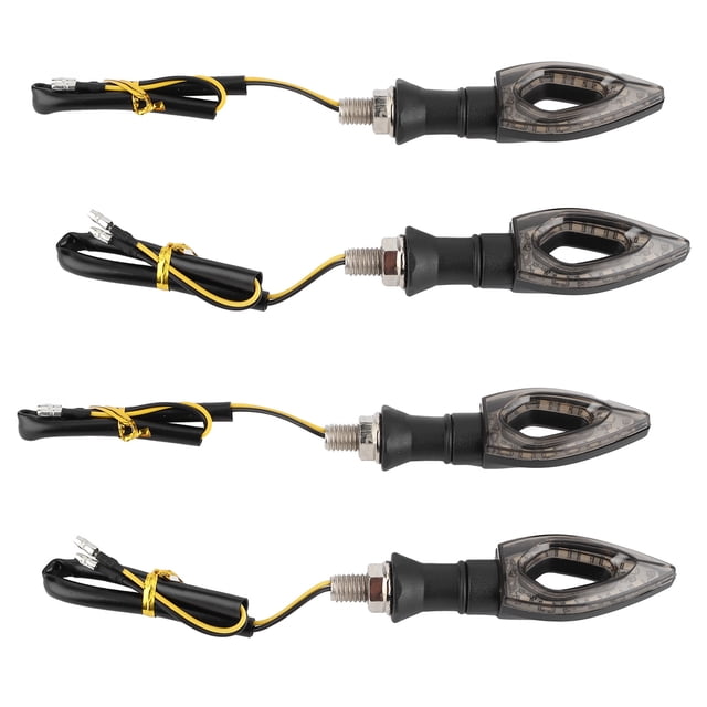 Intermitente 4 Uds. Luz Indicadora De Señal De Universal Para Motocicleta 12 LED Intermitente ámbar Impermeable