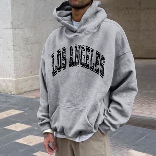 Sudadera con capucha para hombre, sudadera con capucha con letras estampadas, jersey de manga larga, sudadera con capucha, blusa para hombre