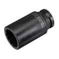 thumbnail image 1 of Unique Bargains 1/2' Drive 30mm 12-Point Deep Impact Socket, CR-MO Steel 78mm Length, Metric Sizes, 1 of 5