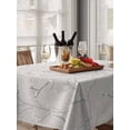 thumbnail image 6 of Grey Branches Table Cloth, Waterproof Tablecloth for Rectangle Tables, Vintage Art Farmhouse Reusable Washable Fabric Table Cover for Restaurant Kitchen Dining Tables 52"x70", 6 of 9
