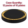 thumbnail image 3 of Smarty 7.5" Black with Gold Moonlight Round Plastic Salad Plate 120ct, 3 of 7