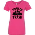 thumbnail image 3 of Inktastic Trailer Trash Camping Humor Women's T-Shirt, 3 of 5