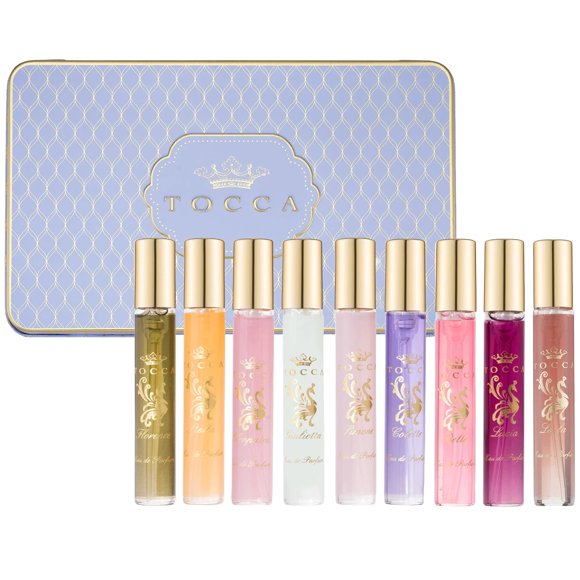 Set de armario Perfume Tocca, fragancia de lujo, 9 x 4,5 ml EDP