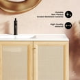 thumbnail image 4 of Classe 48" Wall-Mounted Bathroom Vanity in Natural Oak, 4 of 9