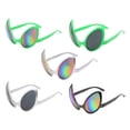 thumbnail image 1 of 5x Novedad Alien Party Gafas Disfraz Disfraz Marco Verde Lente Colorida, 1 of 7