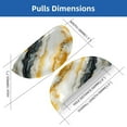 thumbnail image 2 of HemaKayy 6 Pack 3.5" Decorative Cabinet Knobs - Elegant ABS Glass Cup Handles for Home Furniture Decor - Dresser Drawer Door Pulls - Perfect for Kitchen Bedroom - Unique Marble Texture, 2 of 7