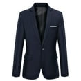 thumbnail image 1 of Beninos Mens Blazer Jacket Slim Fit Casual One Button Sport Coats (302 Navy Xl), 1 of 4