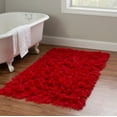 thumbnail image 5 of Linon Home Decor New Flokati Area Rug Collection, Red, 2.33 x 4.67, 5 of 7