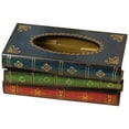 thumbnail image 2 of Wooden Antique Book Tissue Box, Retro Book Tissue Holder, Vintage Wooden Tissue Box Dispenser, Decorative Rustic Tissue Box for Living Room Bedroom Office,10.6 x 6.9 x 4.2 in, 2 of 5