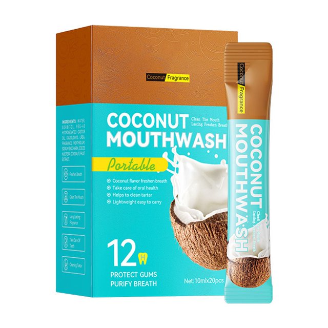 Enjuague bucal refrescante para el cuidado oral, para un aliento fresco y una boca limpia. Solución higiénica portátil de 10 ml, tamaño de viaje