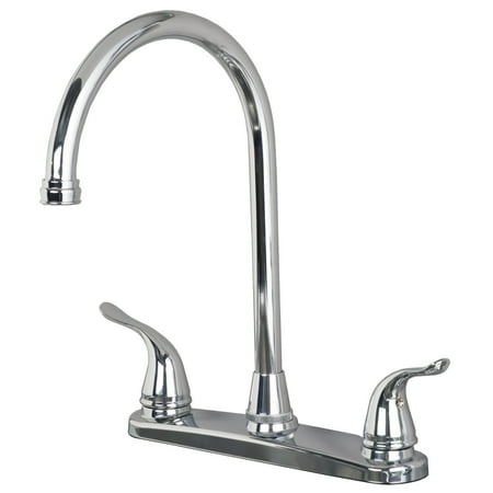 Builders Pe 1270cp Two Handle High Arc Kitchen Faucet For Three Builders Pe 1270cp Two Handle High Arc Kitchen Faucet For Three Hole Sink Chrome Finish