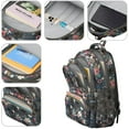 thumbnail image 4 of Rottweiler Dog and Flower Floral Backpack for School,Cute School Bag,Schoolbag with Adjustable Shoulder Straps & Padded Back,16.9 Inch, 4 of 5